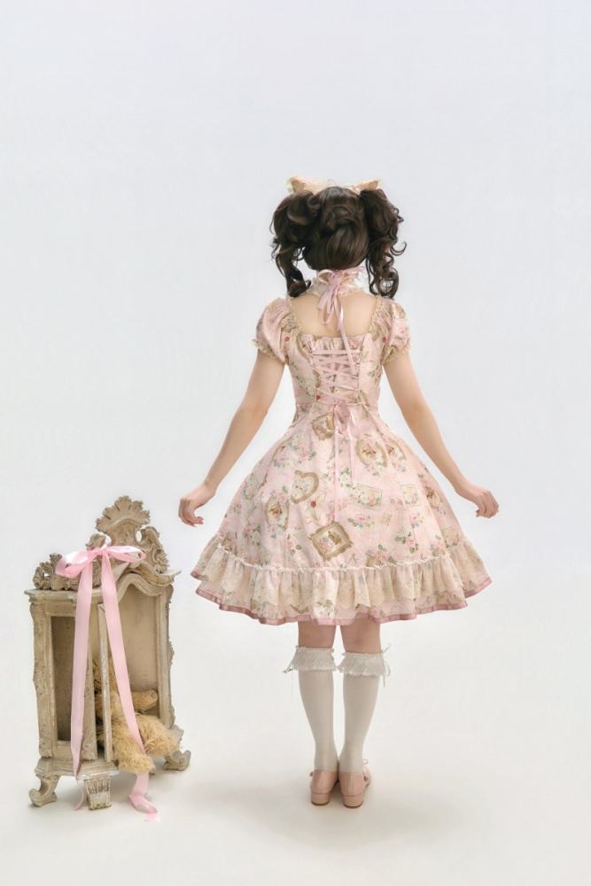 Moon River ～Victoria Cat～ Sweet Lolita Printed OP