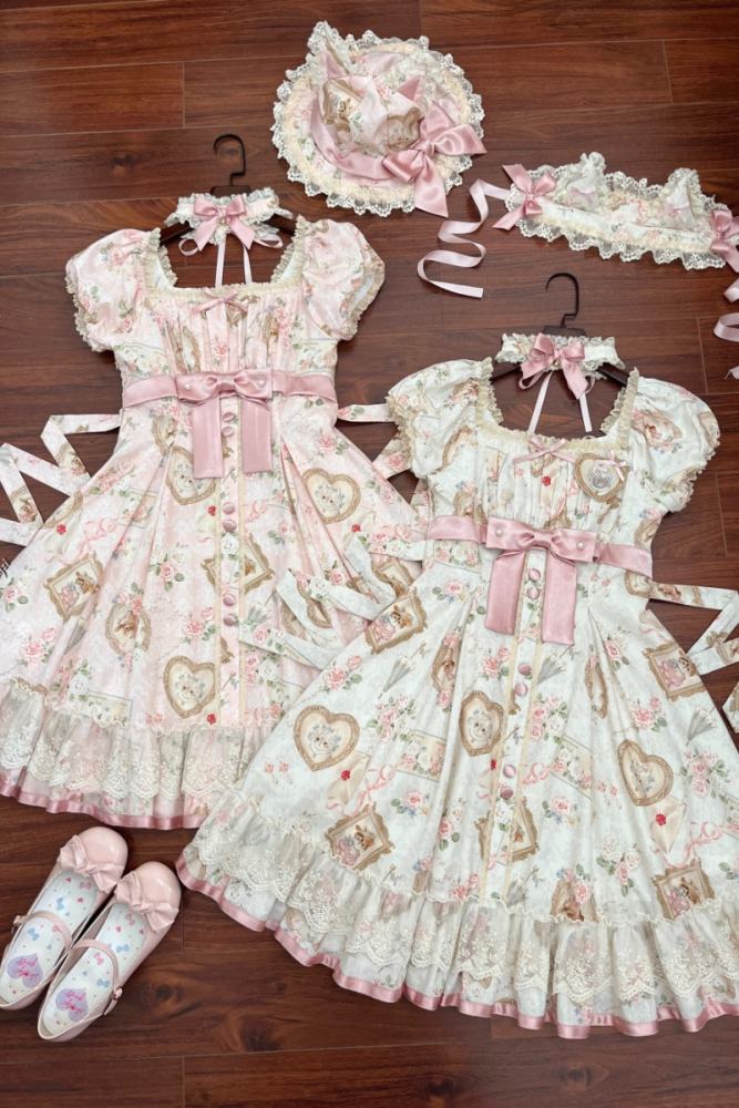 Moon River ～Victoria Cat～ Sweet Lolita Printed OP