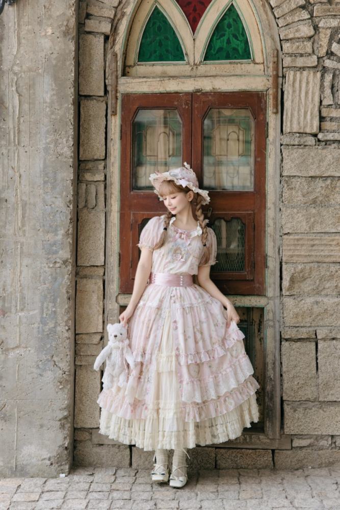 Moon River ～Victoria Cat～ Sweet Lolita Printed OP