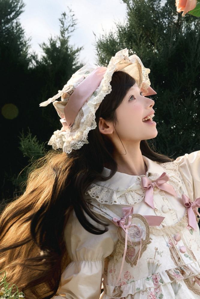 Moon River ～Victoria Cat～ Lolita Hat Choker and Bowknot Waist