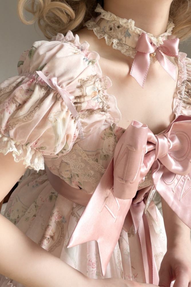 Moon River ～Victoria Cat～ Sweet Lolita Printed OP