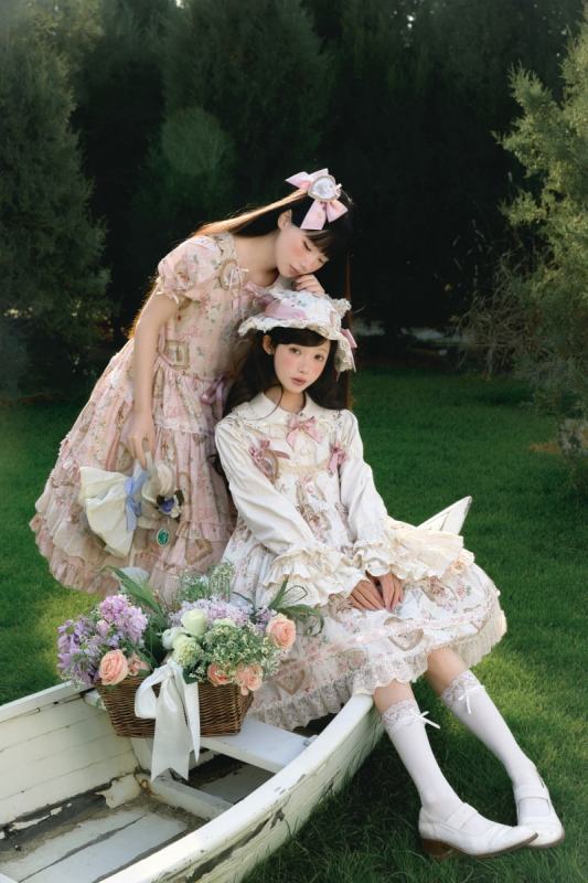 Moon River ～Victoria Cat～ Sweet Lolita Printed JSK