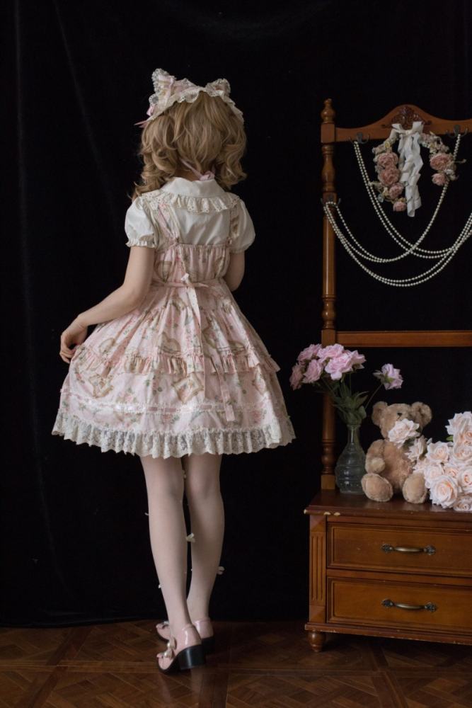 Moon River ～Victoria Cat～ Sweet Lolita Printed JSK