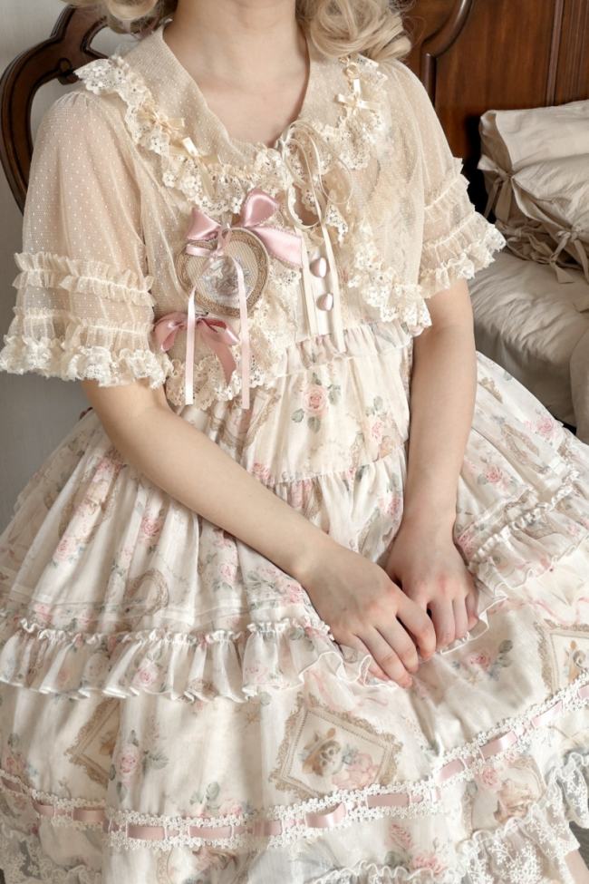 Moon River ～Victoria Cat～ Lolita Blouse Cardigan and Petticoat