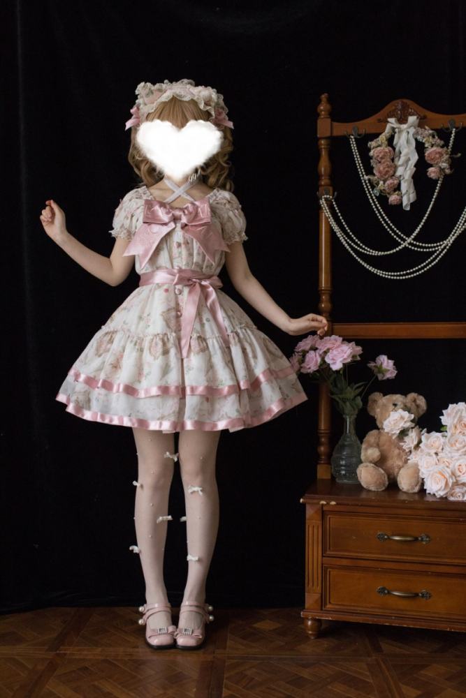 Moon River ～Victoria Cat～ Sweet Lolita Printed OP