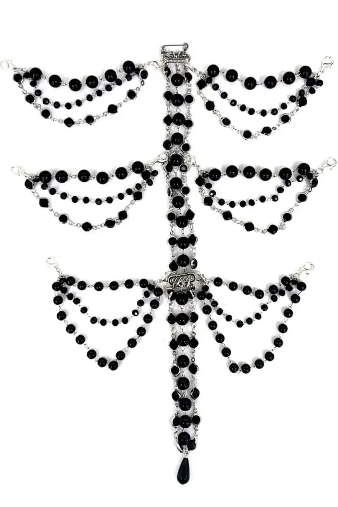 LeMiroir Saint Follower Gothic Lolita Bonnet Chain and Top Hat