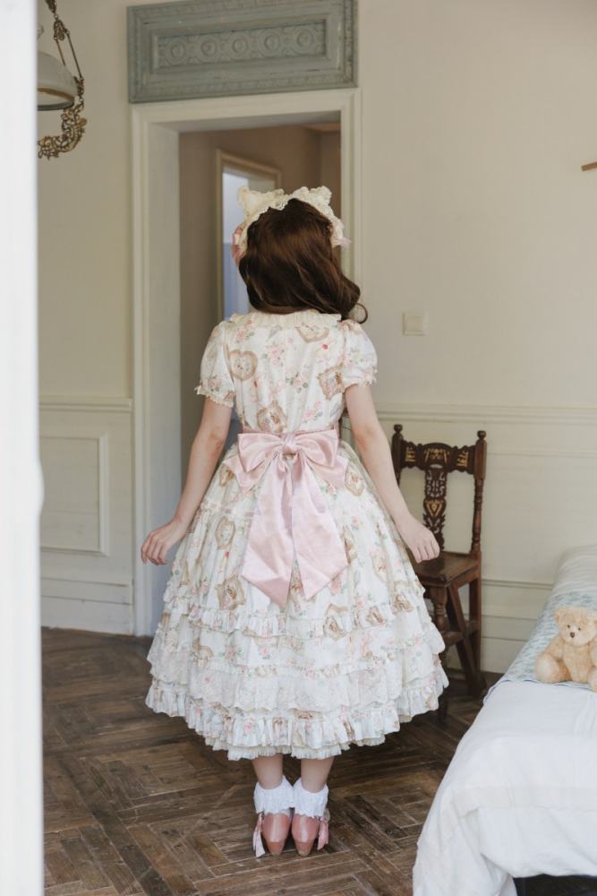 Moon River ～Victoria Cat～ Sweet Lolita Printed OP