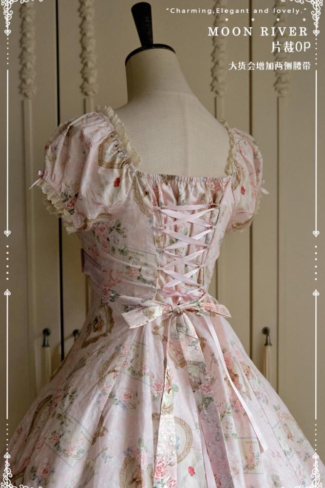 Moon River ～Victoria Cat～ Sweet Lolita Printed OP