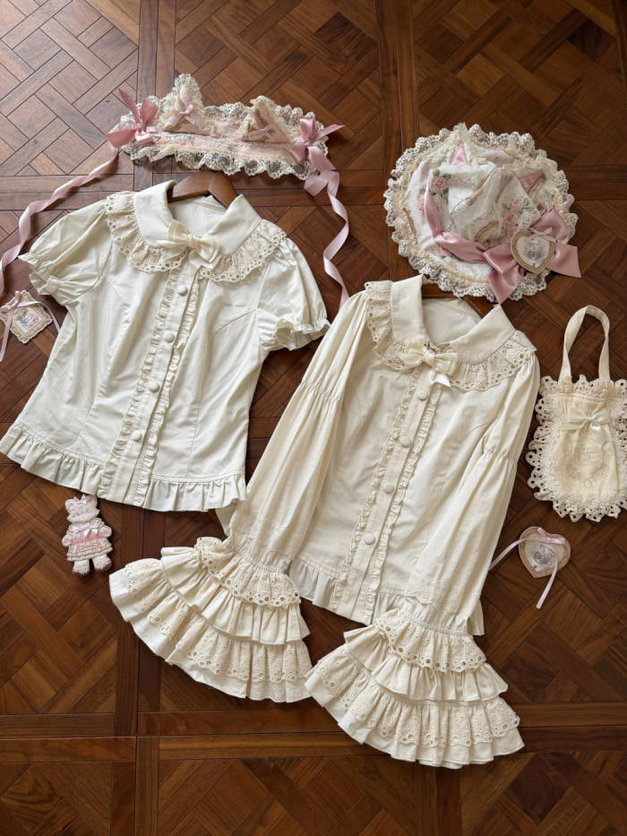 Moon River ～Victoria Cat～ Lolita Blouse Cardigan and Petticoat