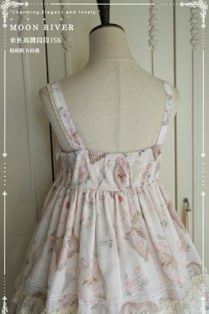 Moon River ～Victoria Cat～ Sweet Lolita Printed JSK