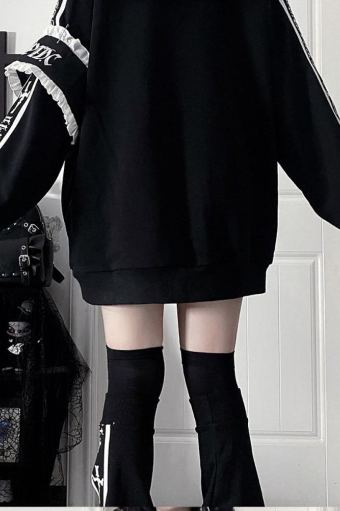 Tricuspid C Sailor Collar Jirai Kei Ruffled Bowknot Coat