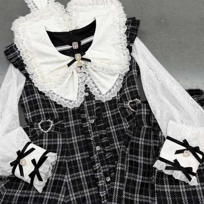 Shengzhongwei Japanese Rabbit Ear Jirai Kei Dress and Shorts