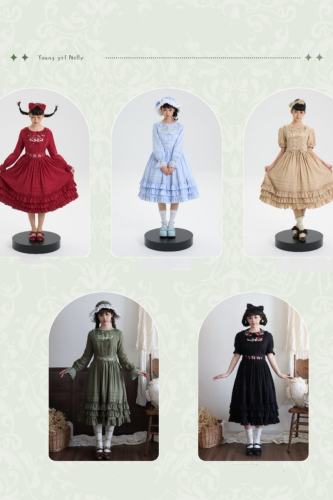 Strawberry Witch Young Girl Nelly 2.0 Lolita OP and JSK 5 Colors