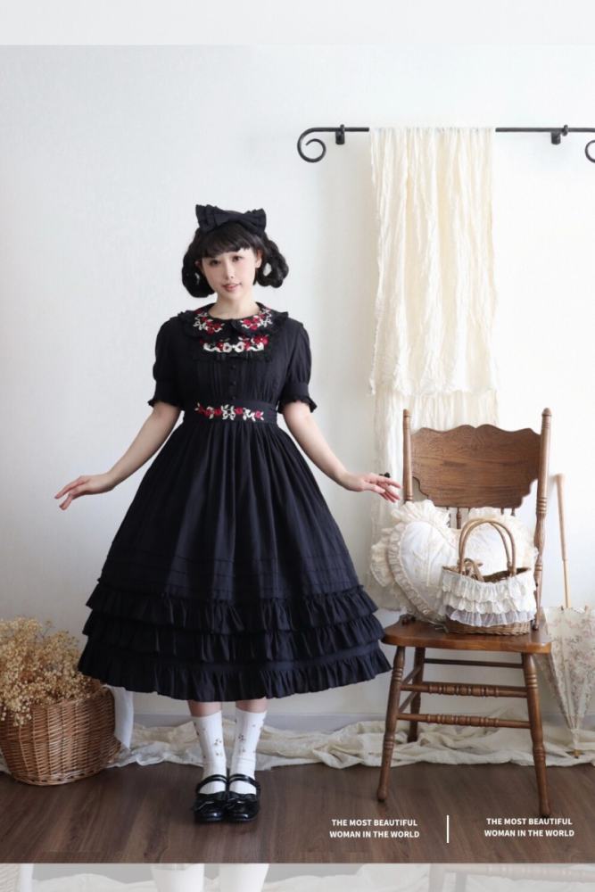 Strawberry Witch Young Girl Nelly 2.0 Lolita OP and JSK 5 Colors