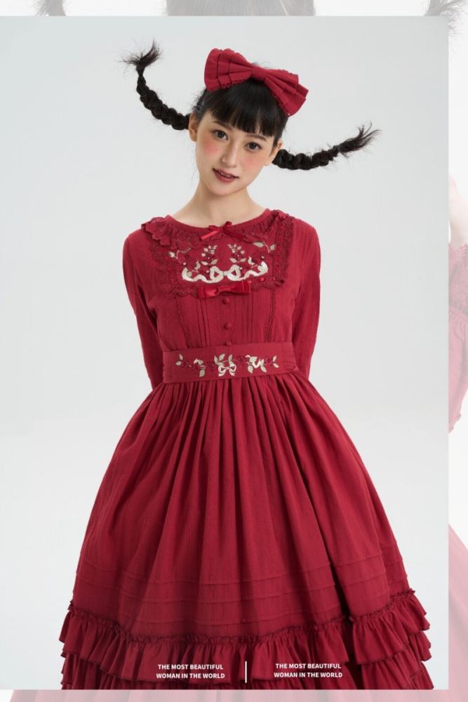 Strawberry Witch Young Girl Nelly 2.0 Lolita OP and JSK 5 Colors