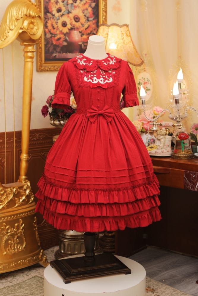 Strawberry Witch Young Girl Nelly 2.0 Lolita OP and JSK 5 Colors