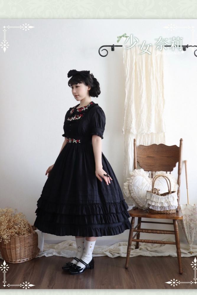 Strawberry Witch Young Girl Nelly 2.0 Lolita OP and JSK 5 Colors