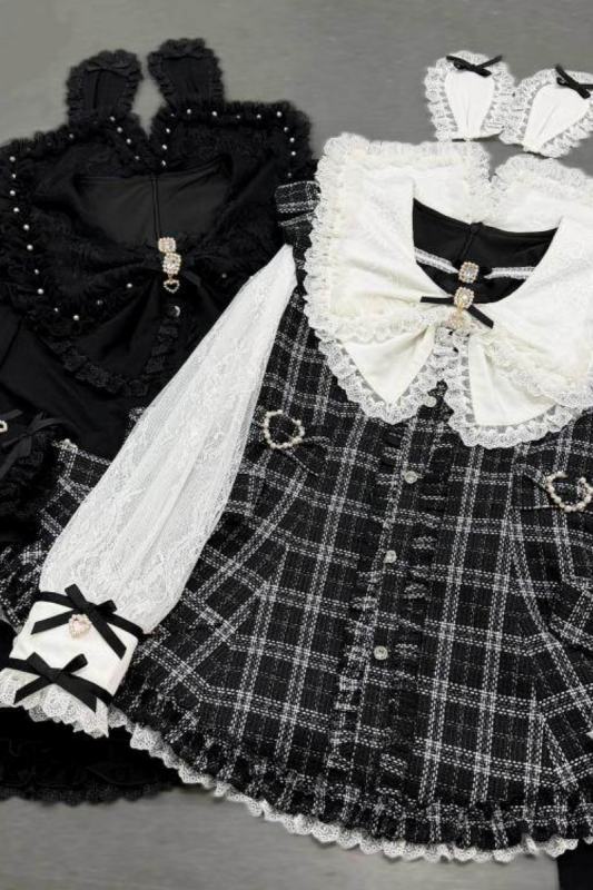 Shengzhongwei Japanese Rabbit Ear Jirai Kei Dress and Shorts