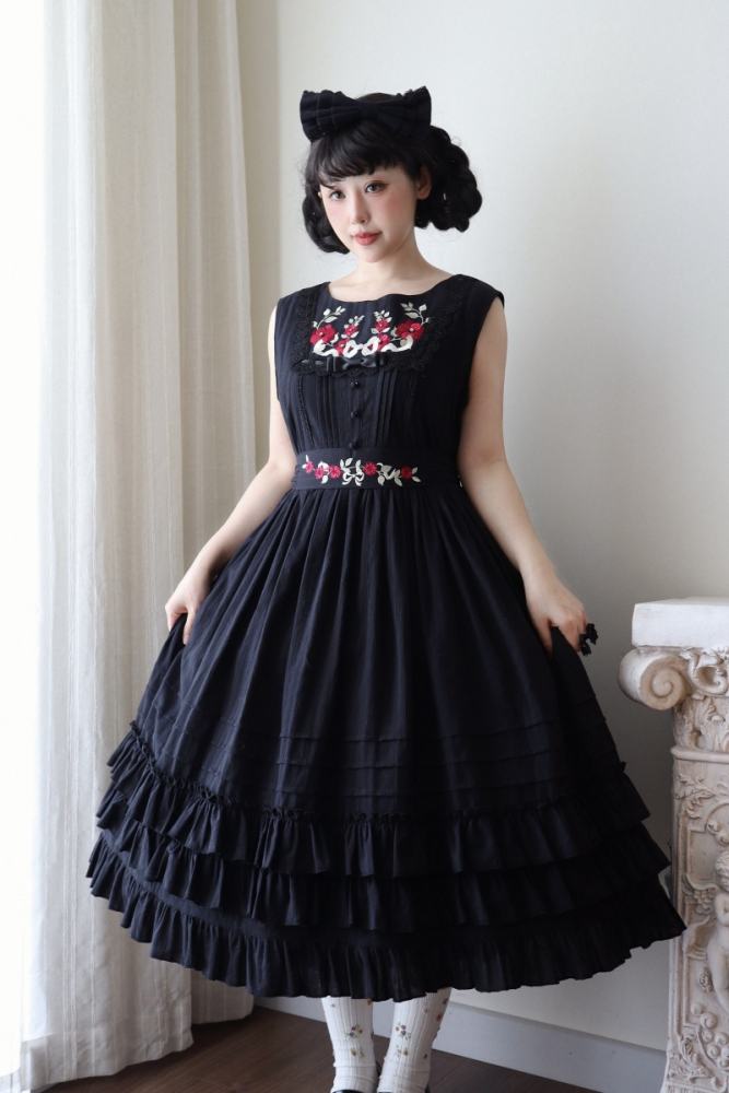 Strawberry Witch Young Girl Nelly 2.0 Lolita OP and JSK 5 Colors