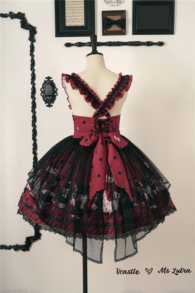 V-castle and Ms LUTRA Collaborated Lolita Dress Cape and Hair Accessories