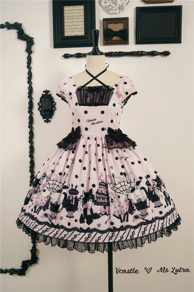 V-castle and Ms LUTRA Collaborated Lolita Dress Cape and Hair Accessories