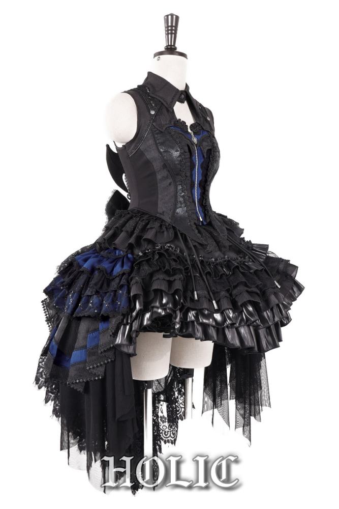 Arca Et Ovis ~The Little Demon~ Gothic Lolita Vest and Skirt Tailing and Bonnet