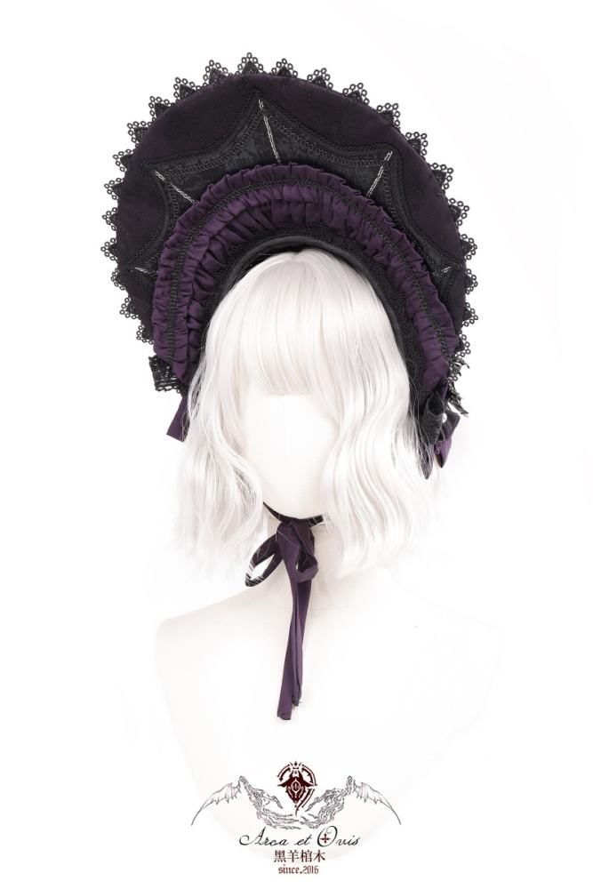 Arca Et Ovis ~The Little Demon~ Gothic Lolita Vest and Skirt Tailing and Bonnet
