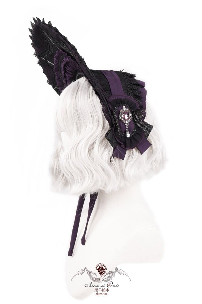 Arca Et Ovis ~The Little Demon~ Gothic Lolita Vest and Skirt Tailing and Bonnet
