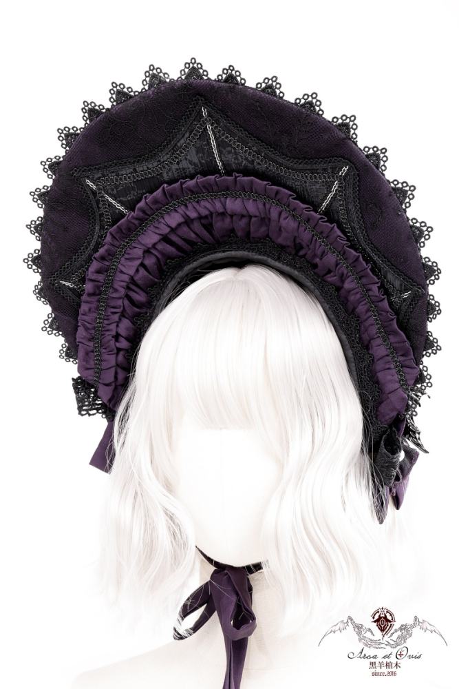 Arca Et Ovis ~The Little Demon~ Gothic Lolita Vest and Skirt Tailing and Bonnet