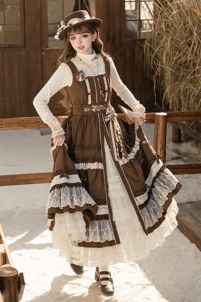 Shyp Bowknot Lacework Lolita Skirt Versatile Petticoat 4 Colors