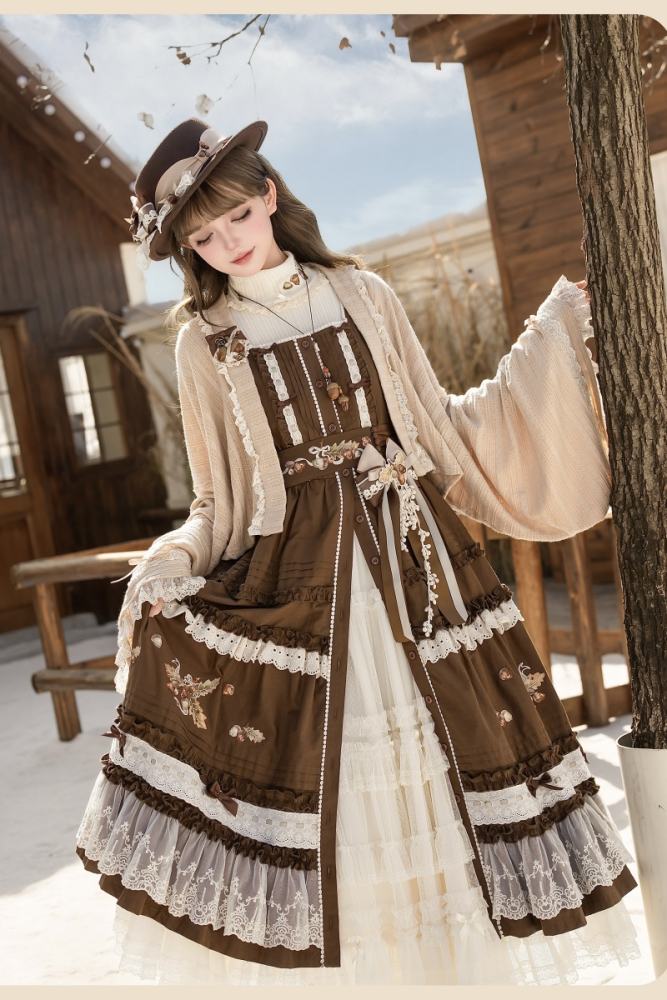 Shyp Bowknot Lacework Lolita Skirt Versatile Petticoat 4 Colors