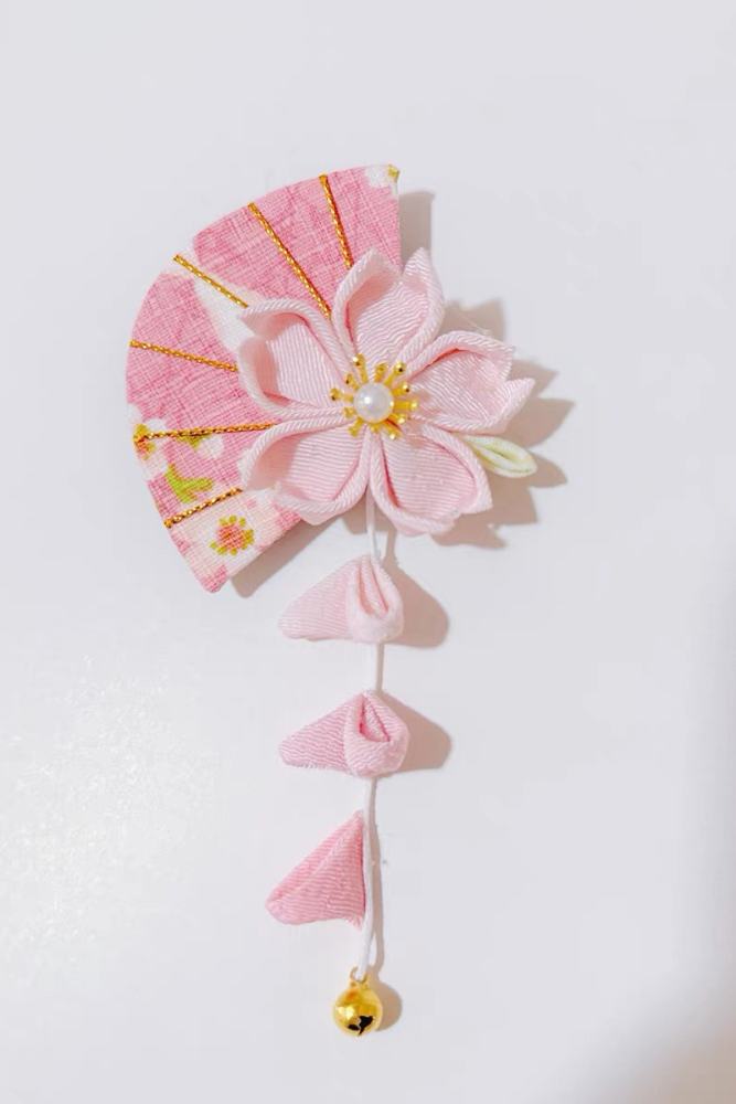 Lianzicao Cherry Blossom Pink Hairpin Lolita Side Clip