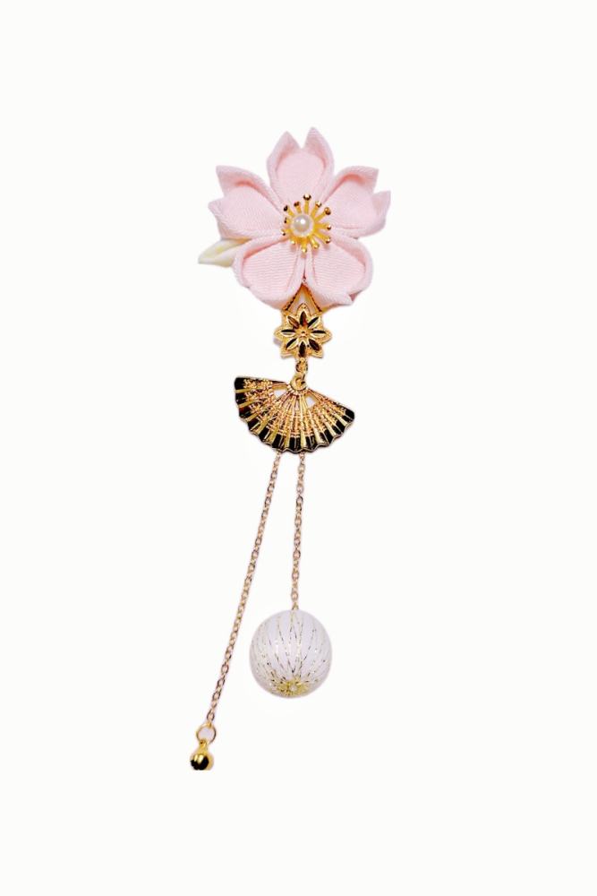 Lianzicao Cherry Blossom Pink Hairpin Lolita Side Clip
