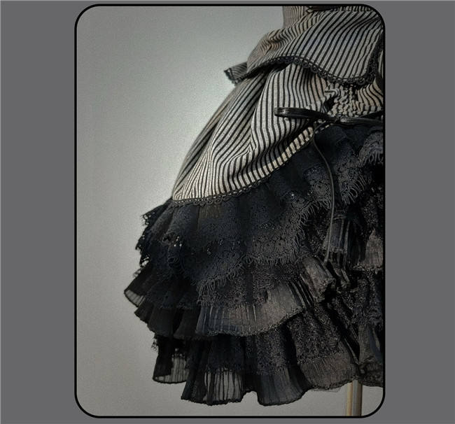 Susin Striped Cross Gothic Set Lolita Dress Clothes