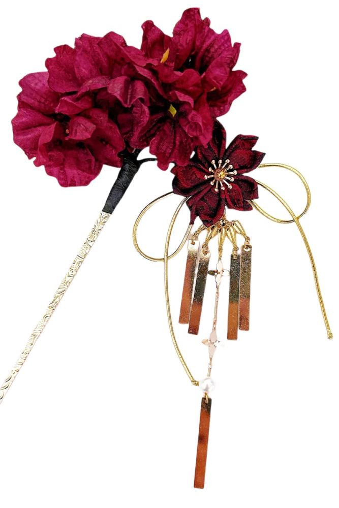 Lianzicao Hanfu Style Wedding Hair Accessories Lolita Side Clip