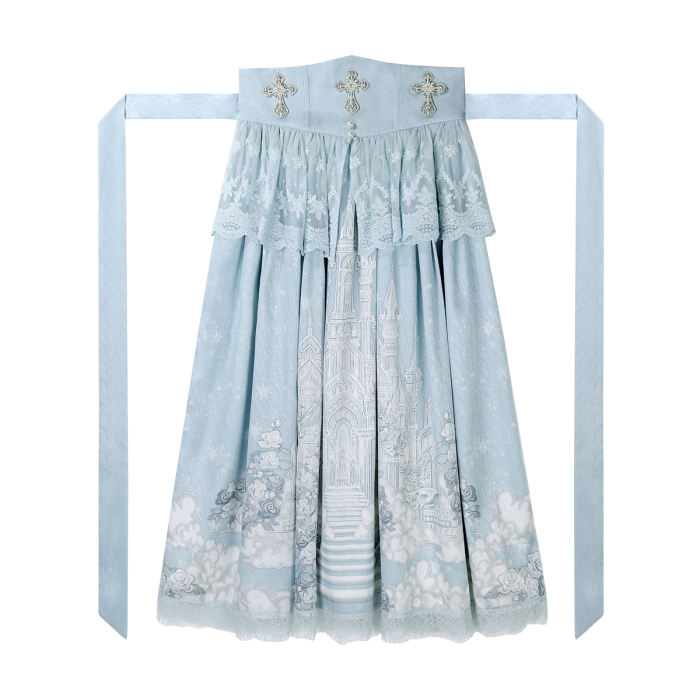 Snow Dream Classical Court Blue Lolita Dress