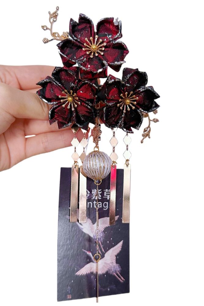 Lianzicao Hanfu Style Wedding Hair Accessories Lolita Side Clip