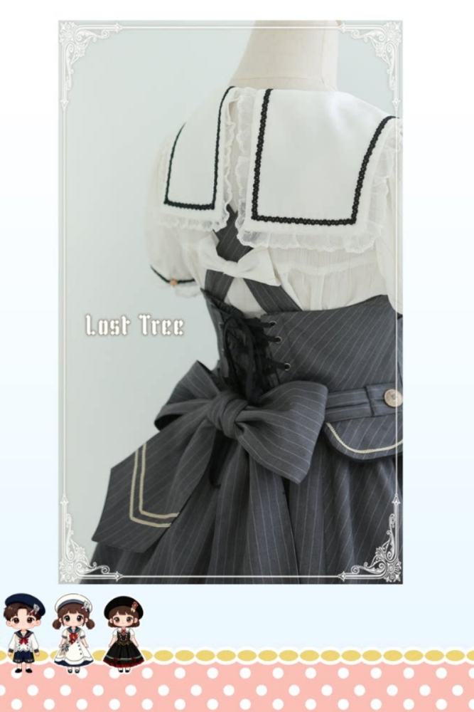 Lost Tree ~Akademie der Meeresbrise~ College Sailor Style Lolita JSK Dress