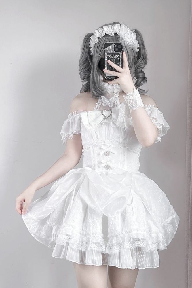 Virtual Paradise ~Rose Dream~ Halter Neck Jirai Kei Dress