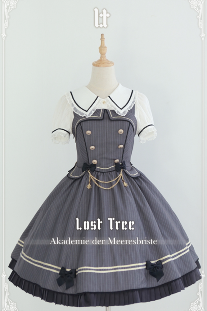 Lost Tree ~Akademie der Meeresbrise~ College Sailor Style Lolita JSK Dress