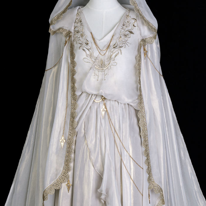 Judgment Angel Greek White OP Cloak Lolita Set