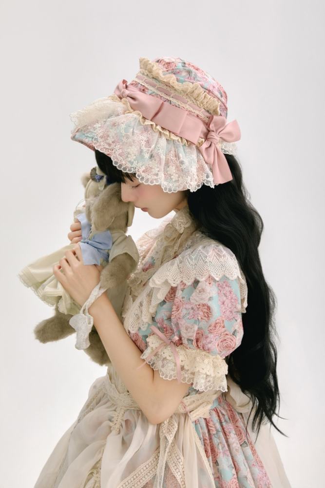 Whimsy Meow Store ~My Little Baby Luna~ Lolita Hairband Brooch and Extended Sleeves