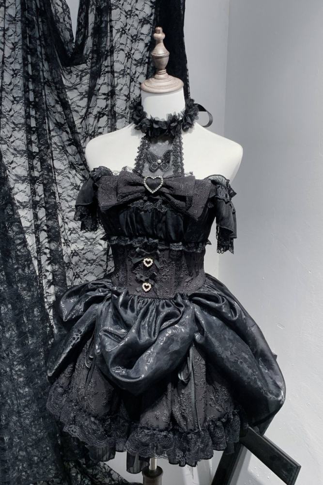 Virtual Paradise ~Rose Dream~ Halter Neck Jirai Kei Dress
