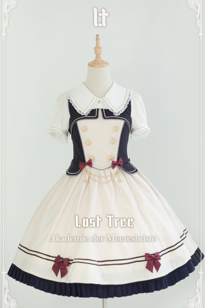 Lost Tree ~Akademie der Meeresbrise~ College Sailor Style Lolita JSK Dress