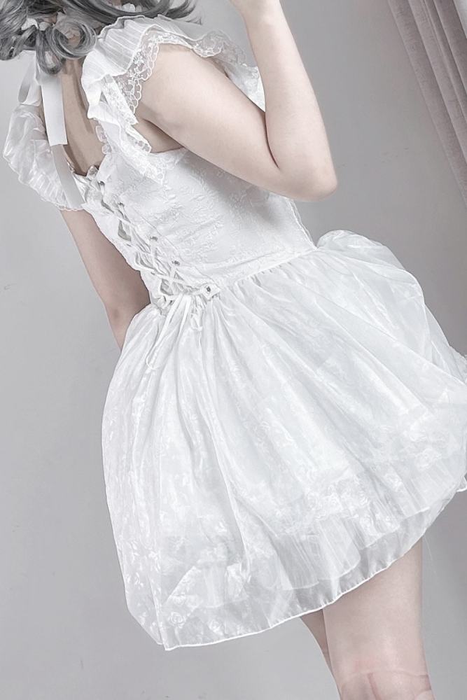 Virtual Paradise ~Rose Dream~ Halter Neck Jirai Kei Dress