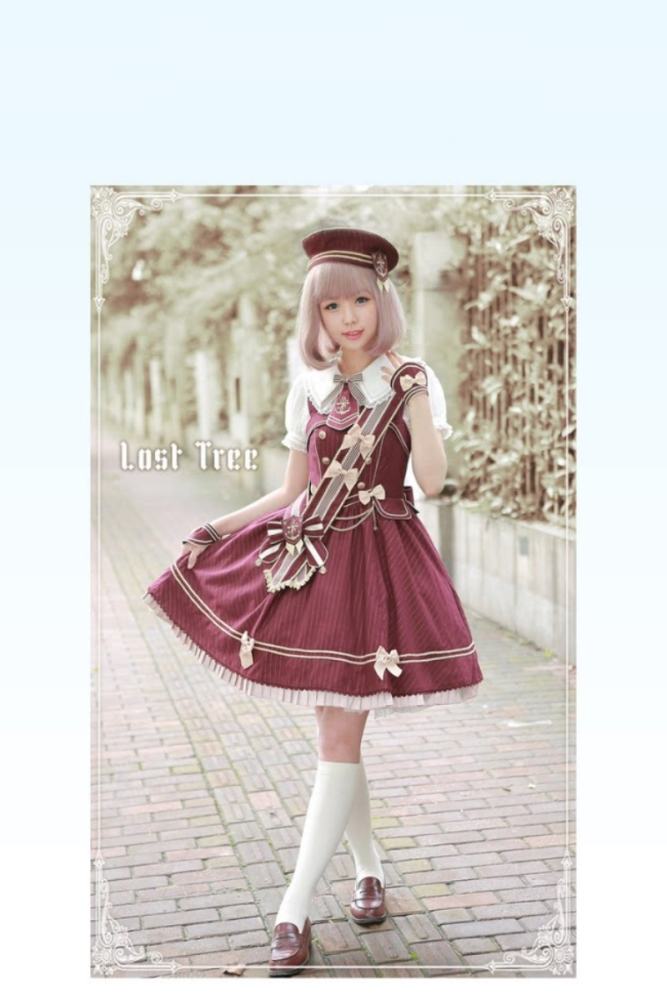Lost Tree ~Akademie der Meeresbrise~ College Sailor Style Lolita JSK Dress