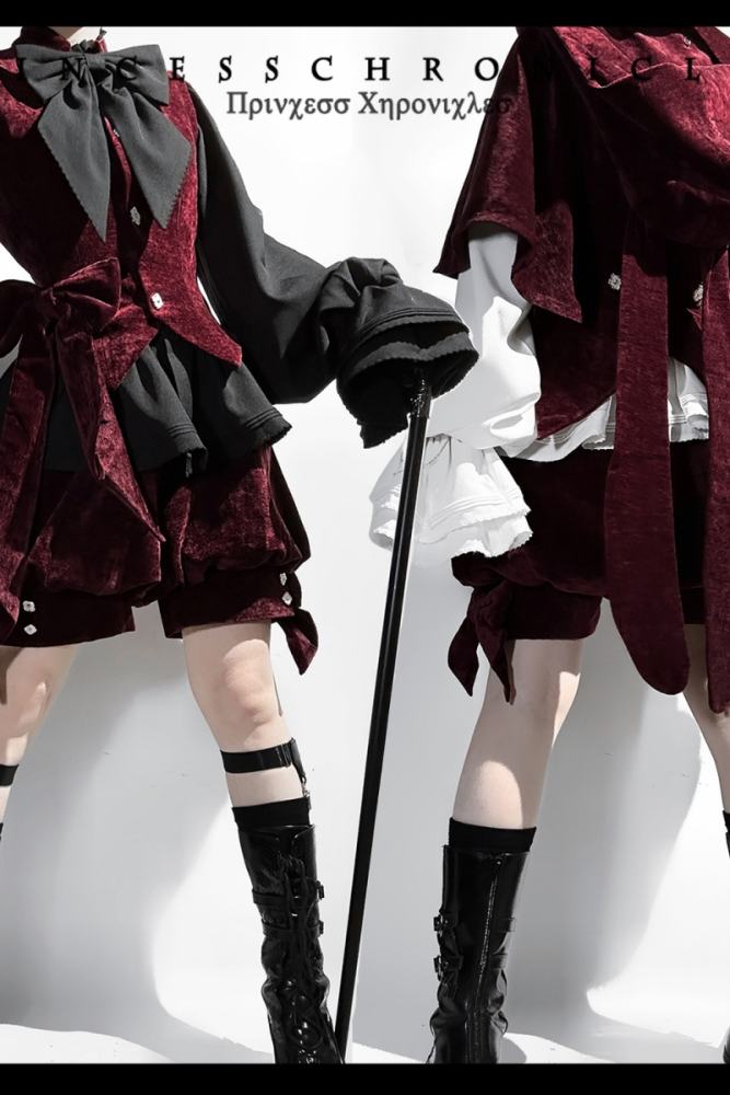 Princess Chronicles Rabbit Hunting Royal Red Coat Set Ouji Fashion