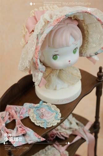 Whimsy Meow Store ~My Little Baby Luna~ Lolita Hairband Brooch and Extended Sleeves