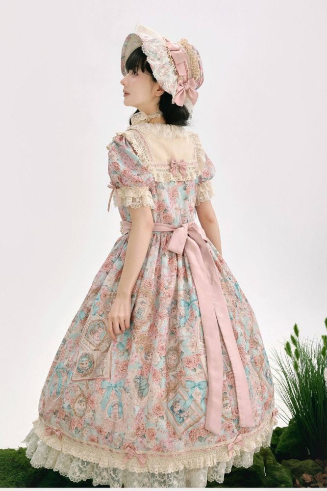Whimsy Meow Store ~My Little Baby Luna~ Prints Lolita OP and Apron