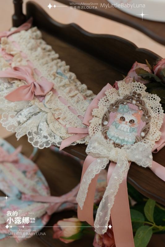 Whimsy Meow Store ~My Little Baby Luna~ Lolita Hairband Brooch and Extended Sleeves